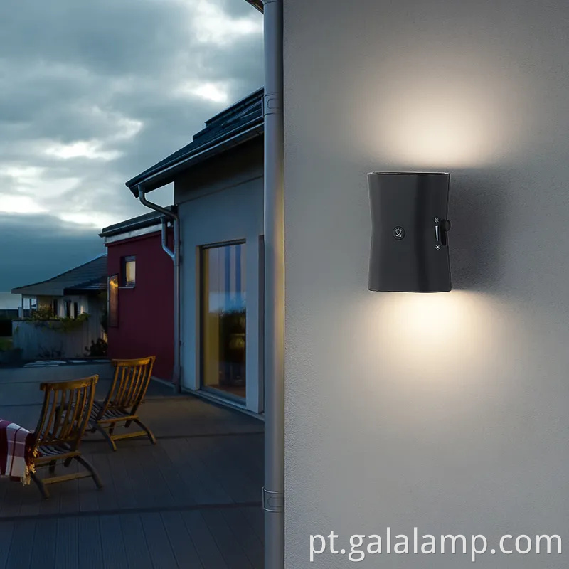 Smart LED duplo lâmpada de parede da cabeça com recurso do modo de suspensão